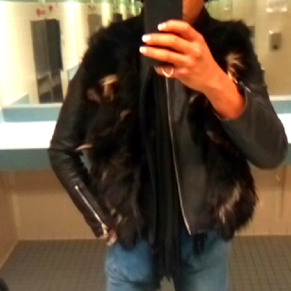 Love Token Real fox fur vest